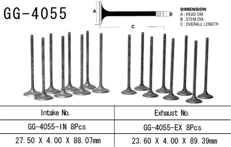 VESRAH ZAWÓR SSĄCY KAWASAKI ZX 9RR '05-06' (ZX6002N1, N6F) (OEM: 12004-0016) (1SZT.) (MADE IN JAPAN) (1)