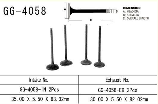 VESRAH ZAWÓR WYDECHOWY KAWASAKI KLX 450 '08-'12 (2 NA POJAZD) (MADE IN JAPAN) (1)