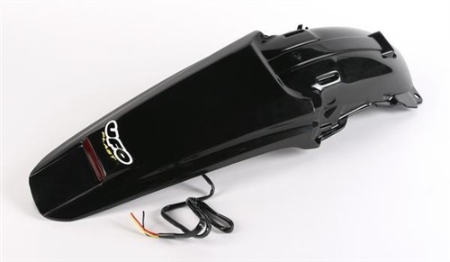 UFO BŁOTNIK TYŁ HONDA CRF 450X '05-'09 Z LAMPKĄ LED KOLOR CZARNY