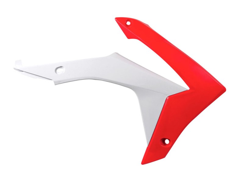 RACETECH (RTECH) OSŁONY CHŁODNICY HONDA CRF 450R '13-16, CRF 250R 14-17 KOLOR OEM BIAŁY CZERWONY (CVCRFRSBN13) (HO04657999)