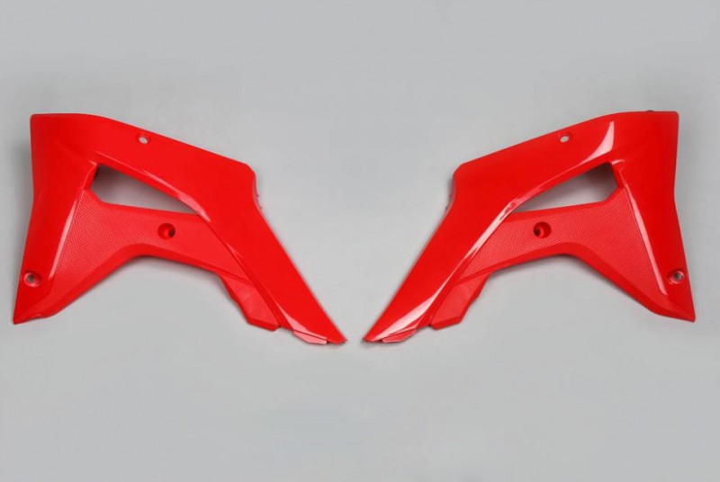 UFO OSŁONY CHŁODNICY HONDA CRF 250R '18, CRF 450RX '17-'18 KOLOR CZERWONY (1)