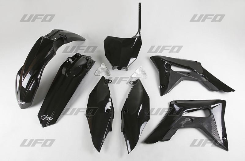 UFO KOMPLET PLASTIKÓW HONDA CRF 250R '18-'21, CRF 450R '17-'20 KOLOR CZARNY(HO119E001)