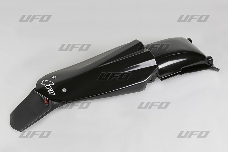 UFO BŁOTNIK TYŁ HUSQVARNA 2T '05-'09, 4T '05-'07 Z LAMPKĄ KOLOR CZARNY