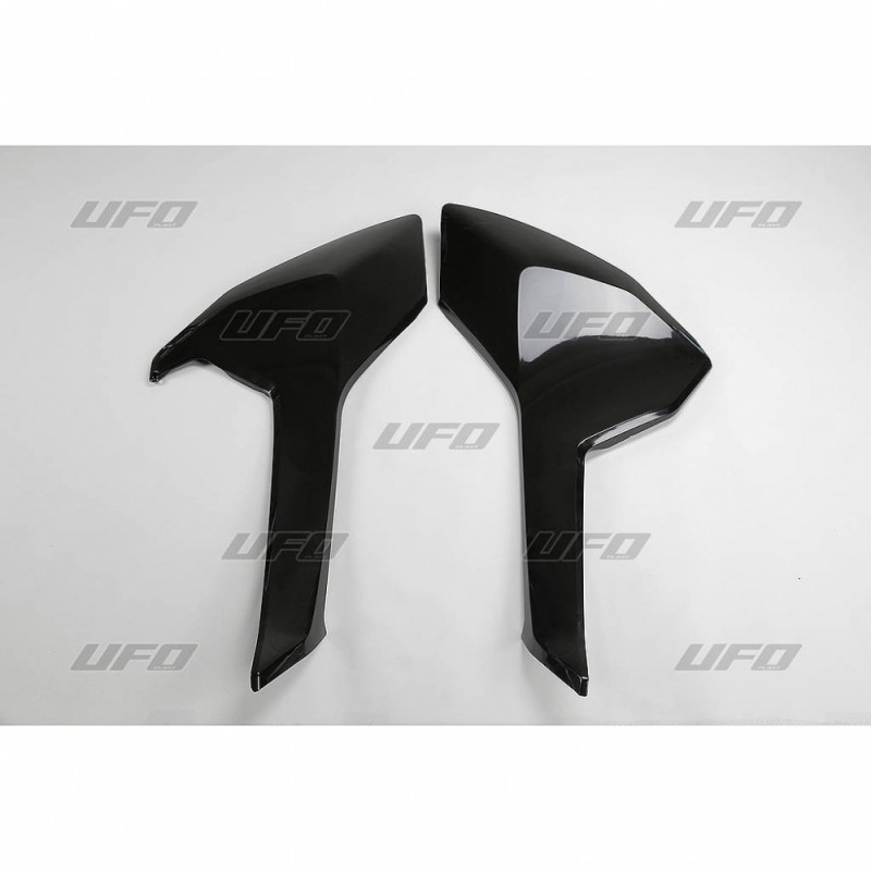 UFO BOCZKI TYLNE HUSQVARNA TC 125/300 16-18, TC 250 17-18, TE/TX 125/250/300 17-19, FE 250/350/450/501 17-19, FC 250/350/450 16-18 KOLOR CZARNY