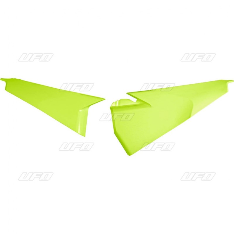 UFO BOCZKI TYLNE HUSQVARNA TC 125/250 '19-22, TE 150/250/300 '20-22, FC 250/350/450 '19-22, FE 250/350/450/501 '20-22 (GÓRNE) KOLOR ŻÓŁTY FLUO