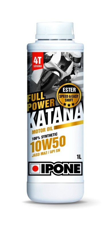 IPONE FULL POWER KATANA 10W50 OLEJ SILNIKOWY 100 % SYNTETYK 1L (ESTER, MA2) (AKC) (15) (1)