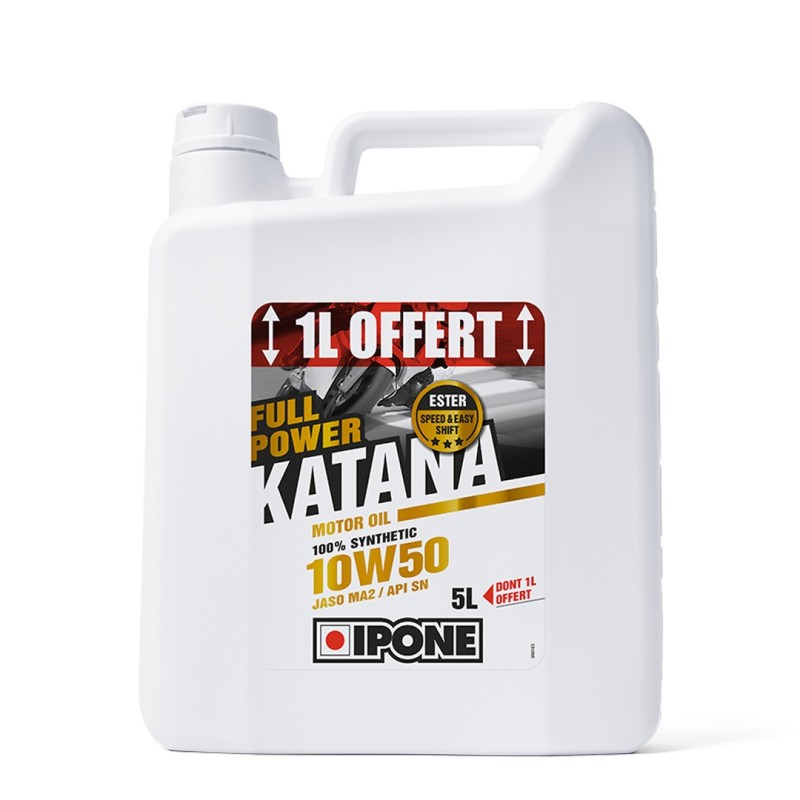 IPONE FULL POWER KATANA 10W50 OLEJ SILNIKOWY 100 % SYNTETYK 5L (ESTER, MA2) - PROMOCJA 4+1 (AKC) (4) (1)