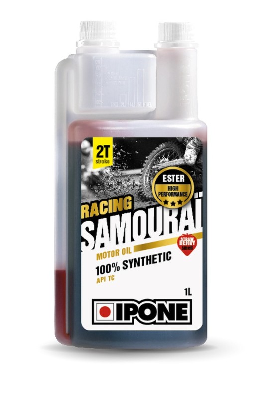 Ipone Samourai Racing 2T 100% Syntetyk Truskawka 1L