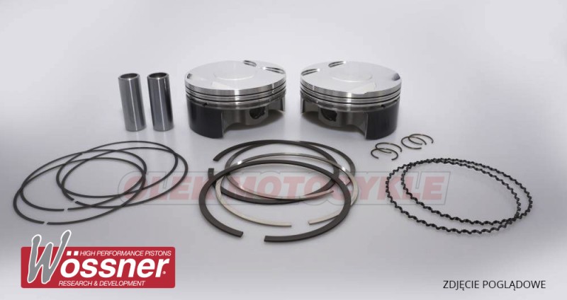 WOSSNER KOMPLET TŁOKÓW HARLEY-DAVIDSON (4T) 883 EVO SPORTSTER BIG BORE NA 1200CC '86-'11 (1)
