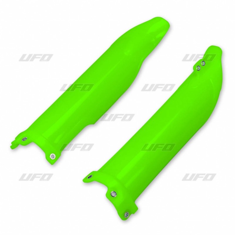 UFO OSŁONY TELESKOPÓW ( AMORTYZATORÓW ) PRZEDNICH KAWASAKI KXF 250 '09-'25, KXF 450 '09-'25 KOLOR ZIELONY FLUO