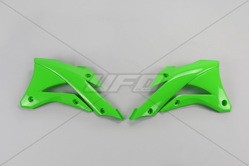 UFO OSŁONY CHŁODNICY KAWASAKI KX 85 '14-'21, KX 100 '14-'21 KOLOR ZIELONY (1)