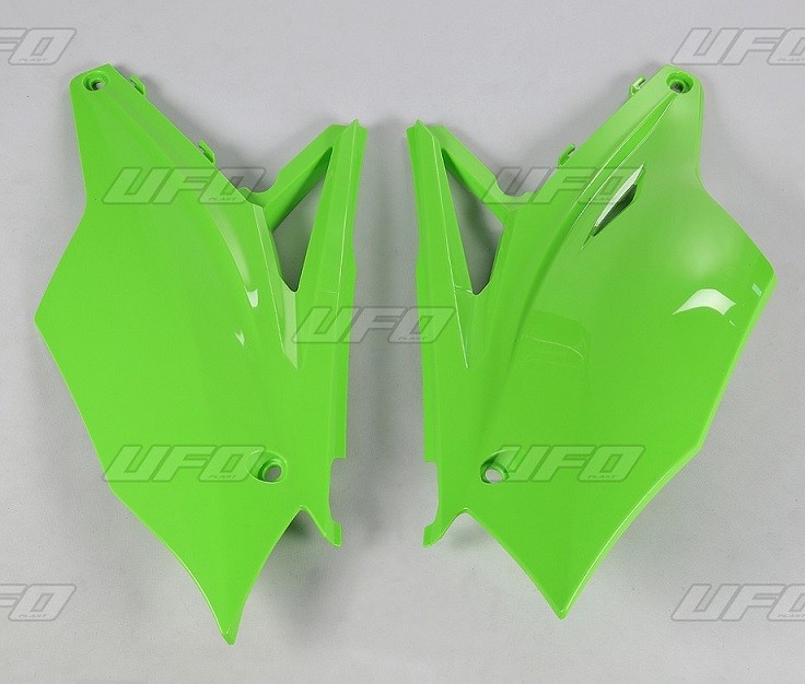 UFO BOCZKI TYLNE KAWASAKI KXF 450 '16-'18, KXF 250 '17-'20 KOLOR ZIELONY