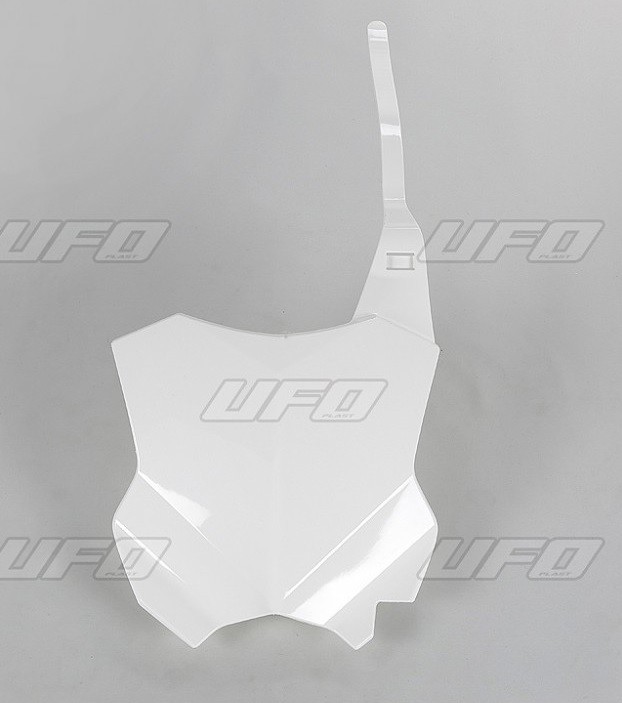 UFO TABLICA NA NUMER STARTOWY KAWASAKI KXF 250 '17-'23, KXF 450 '16-'23 KOLOR BIAŁY