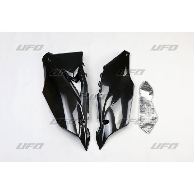 UFO BOCZKI TYLNE KAWASAKI KXF 450 '19-'23 , KXF 250 '21-'24 KOLOR CZARNY