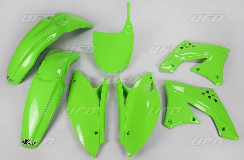 UFO KOMPLET PLASTIKÓW KAWASAKI KXF 250 '09- '12 KOLOR ZIELONY (KA212E026) (1)
