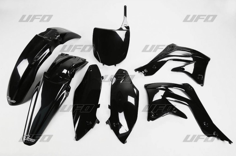 UFO KOMPLET PLASTIKÓW KAWASAKI KXF 450 '12 KOLOR CZARNY (KA217E001)
