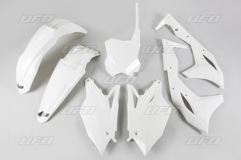 UFO KOMPLET PLASTIKÓW KAWASAKI KXF 250 '17 KOLOR BIAŁY (KA224E047)