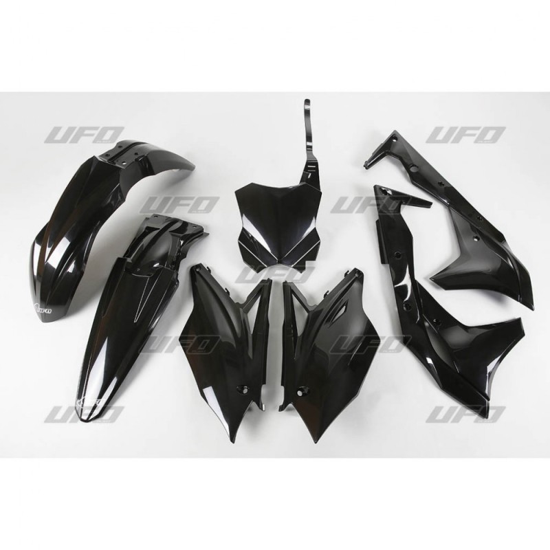 UFO KOMPLET PLASTIKÓW KAWASAKI KXF 250 '18-'20 KOLOR CZARNY (KA225E001)