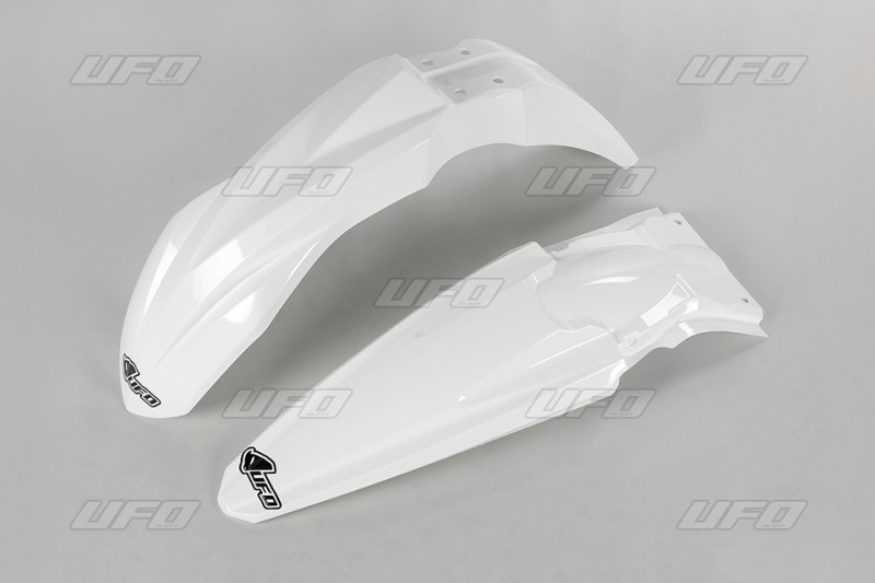 UFO KOMPLET BŁOTNIKÓW KAWASAKI KXF 450 '16-'17, KXF 250 '17 (KA04733047, KA04734047), KOLOR BIAŁY