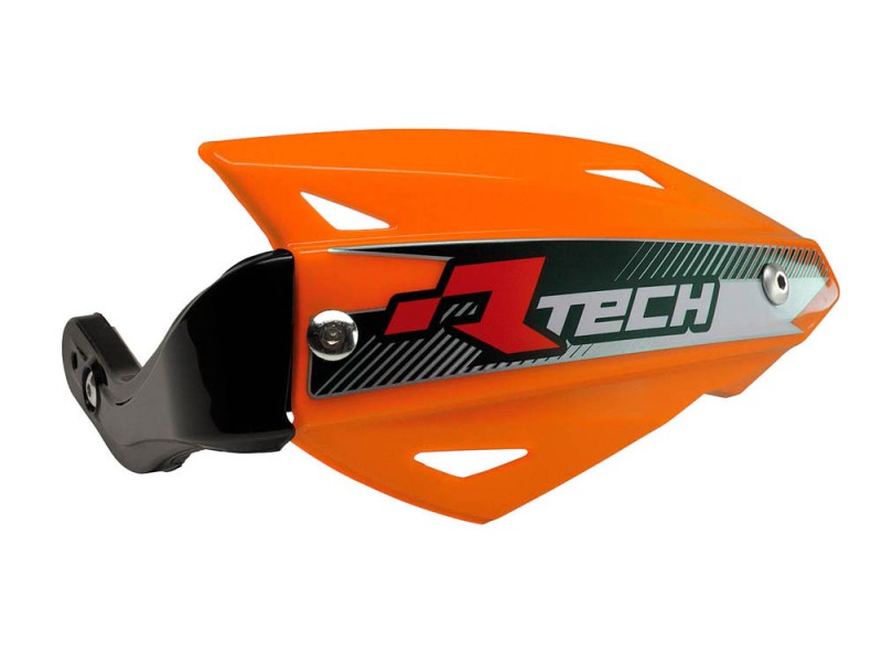 RACETECH (RTECH) OSŁONY RĄK (HANDBARY) VERTIGO ATV KOLOR POMARAŃCZOWY (Z 3 RODZAJAMI MOCOWAŃ DO KIEROWNICY)