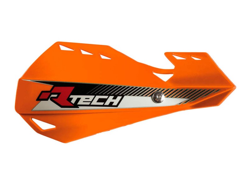 RACETECH (RTECH) OSŁONY RĄK (HANDBARY) DUAL EVO KOLOR POMARAŃCZOWY (Z MOCOWANIAMI DO KIEROWNICY) (1)