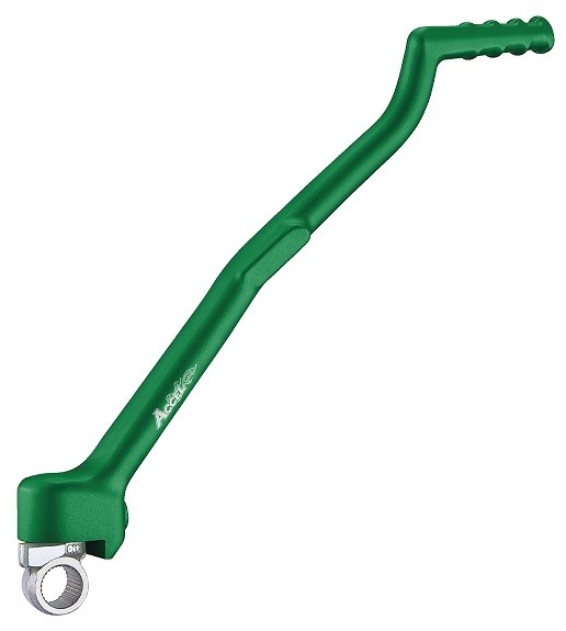 ACCEL DŹWIGNIA STARTERA (KOPKA) ALUMINIOWA KAWASAKI KXF 450 '16-'18, KOLOR ZIELONY