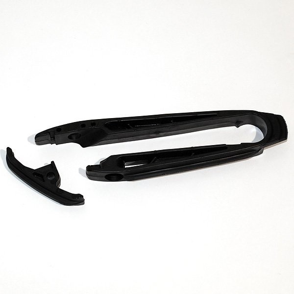 UFO ŚLIZG ŁAŃCUCHA (MAŁY I DUŻY) KTM SX '07-'09, EXC '08-'11 KOLOR CZARNY (77304066000) (1)