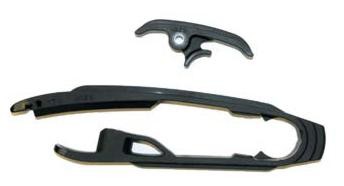 UFO ŚLIZG ŁAŃCUCHA (MAŁY I DUŻY) KTM SX '11-'16, SXF '11-'15 CZARNY (1)