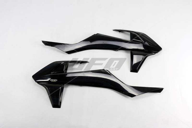 UFO OSŁONY CHŁODNICY KTM SX/SXF '16-'18 (Z WYJĄTKIEM SX 250 '16), EXC/EXCF TPI '17-'19, KOLOR CZARNY