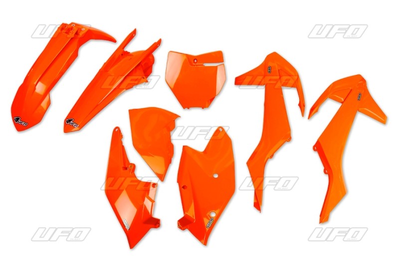 UFO KOMPLET PLASTIKÓW KTM SX/SXF '16-'18 ( Z WYJĄTKIEM SX 250 '16) KOLOR POMARAŃCZOWY FLUO (KT517FFLU)