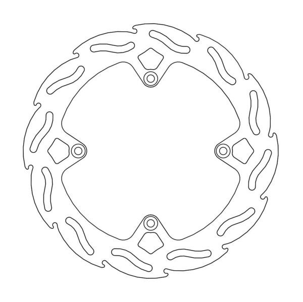 MOTO-MASTER TARCZA HAMULCOWA FLAME TYŁ 220MM KTM SX85 '11-'17, 250 FREERIDE '14-'17, 350 FREERIDE '12-'17 HUSQVARNA TC85 '14-'17 (NG1281X) (1)