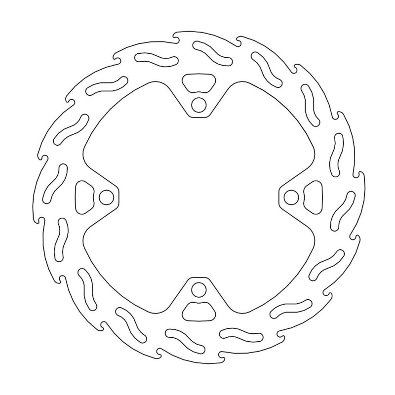 MOTO-MASTER PROMOCJA TARCZA HAMULCOWA TYŁ FACTORY KAWASAKI KX / KXF 220MM - 4,4MM GRUBOŚCI (1)