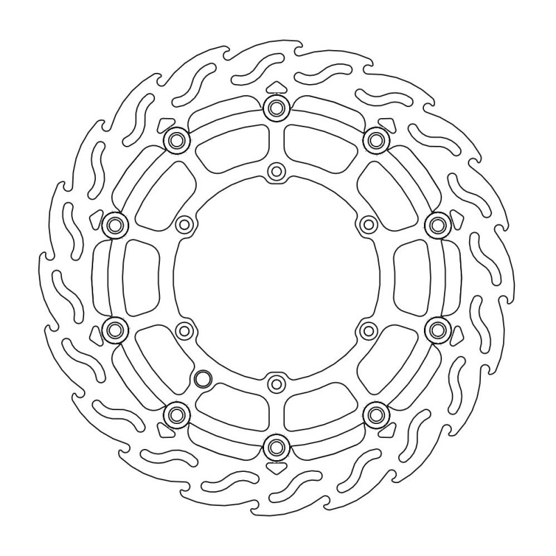 MOTO-MASTER PROMOCJA TARCZA HAMULCOWA PŁYWAJĄCA FLAME PRZÓD SUPERMOTO 320MM KTM/HUSQVARNA/HUSABERG (1)