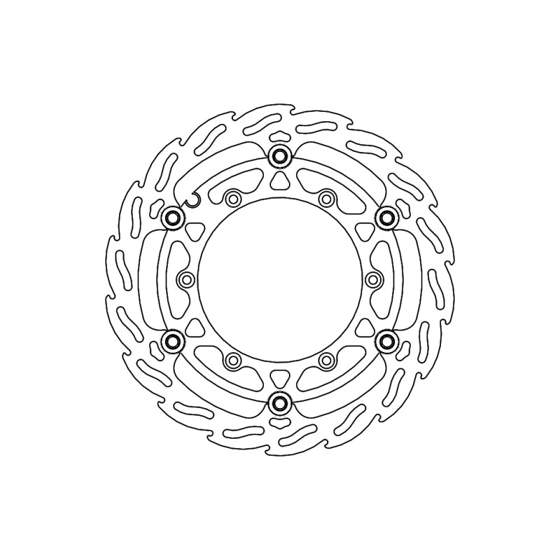 MOTO-MASTER PROMOCJA TARCZA PŁYWAJĄCA PRZÓD 270MM FLAME (ALUMINIOWY ŚRODEK) BETA 250/300/350/390/400/430/450/480/498/500 RR '13-'20 (1)