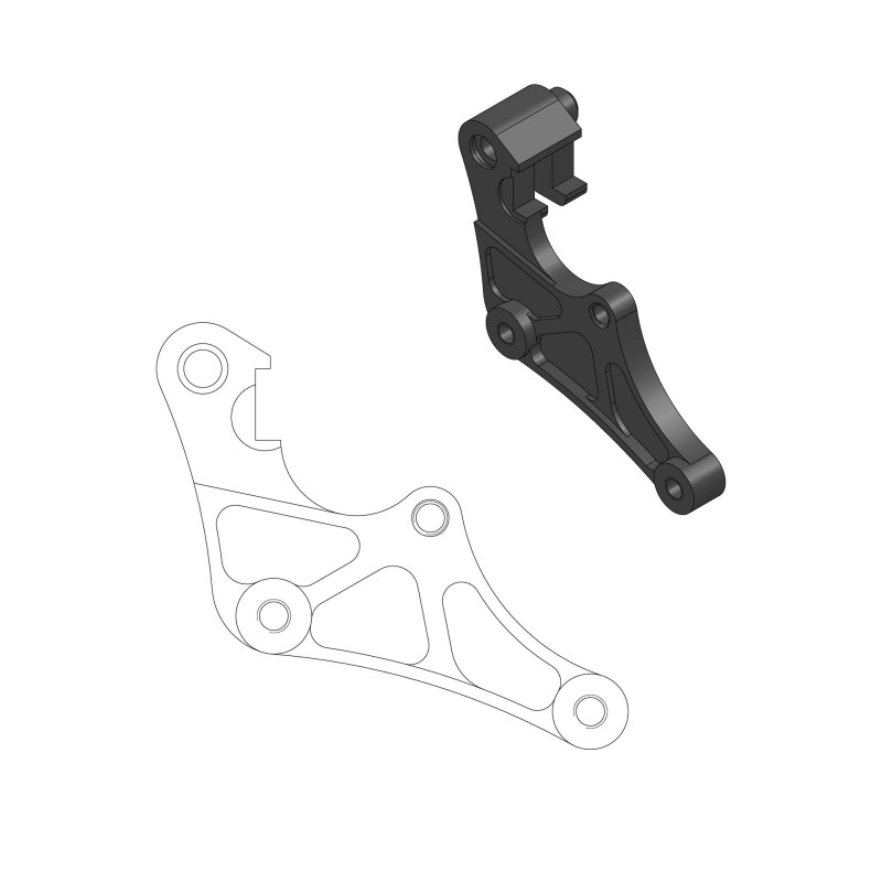MOTO-MASTER PROMOCJA ADAPTER DO TARCZY SUPERMOTO SM RACING 320 YAMAHA YZ 125/250 '17-, YZF 250/450 '16- (NA ZAMÓWIENIE- bok@olekmotocykle.pl)