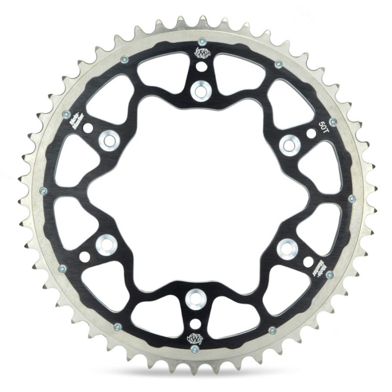 MOTO-MASTER PROMOCJA ZĘBATKA TYLNA DUAL RING (STALOWO-ALUMINIOWA) 808 51 (80851) KOLOR CZARNY SUZUKI DR/RM/RMZ (JTR808.51) (ŁAŃC.520)