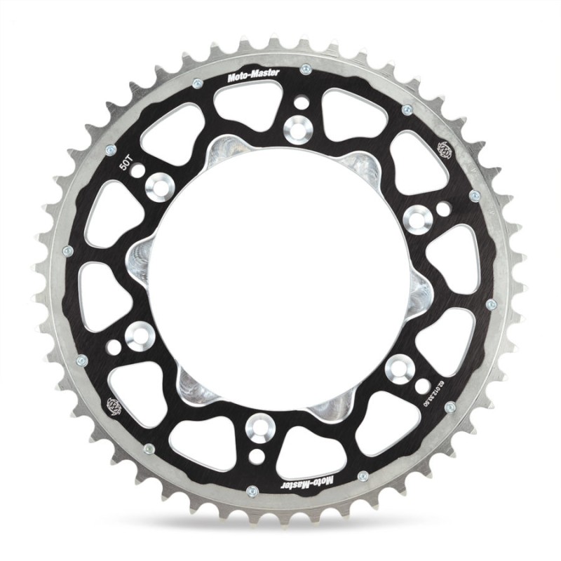 MOTO-MASTER PROMOCJA ZĘBATKA FUSION DUAL RING (STALOWO-ALUMINIOWA 4549 49 KTM 250/350 FREERIDE '14-17, (PATRZ OPIS DODATKOWY) KOLOR CZARNY