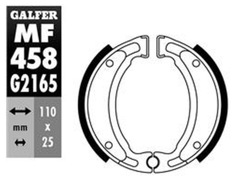 GALFER SZCZĘKI HAMULCOWE TYŁ SH503 (Y503) YAMAHA CYGNUS 125 '95-'02, NEOS 50 '97-'09, SR 125 '82-'02, TT 225 '86-'04, YFA 125 '91-'93, YFM 200 '86-'89, YFM 225/350 '86-'88, YFS 200 '88-'02 (1)