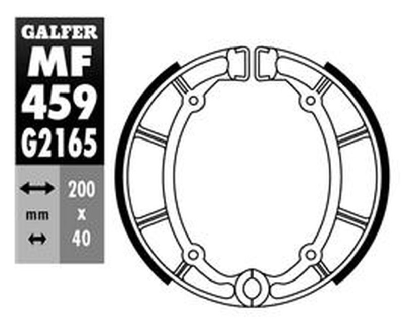 GALFER SZCZĘKI HAMULCOWE TYŁ SH515 YAMAHA XJ 650 '80-'88, XJ 650 SECA TURBO/XJ 750 '81, XV 1000 '81-'85, XV 1100 '86-'98, XV 535 VIRAGO '87-98, XVS 650 DRAG STAR '97-, (1)