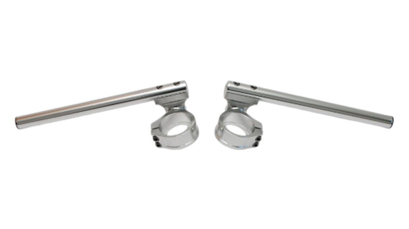 ACCEL KIEROWNICA DWUCZĘŚCIOWA REGULOWANA STREET CLIP-ON UCHWYT 54MM KOLOR SREBRNY