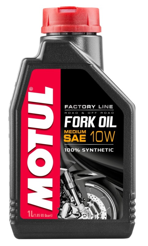 MOTUL OLEJ DO TELESKOPÓW / AMORTYZATORÓW / ZAWIESZENIA FORK OIL FACTORY LINE 10W MEDIUM (SYNTETYCZNY) 1L (1)