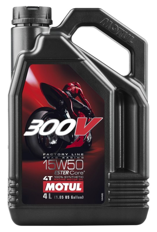 MOTUL OLEJ SILNIK 300V 4T FL ROAD RACING 15W50 4L (SYNTETYCZNY) (1)