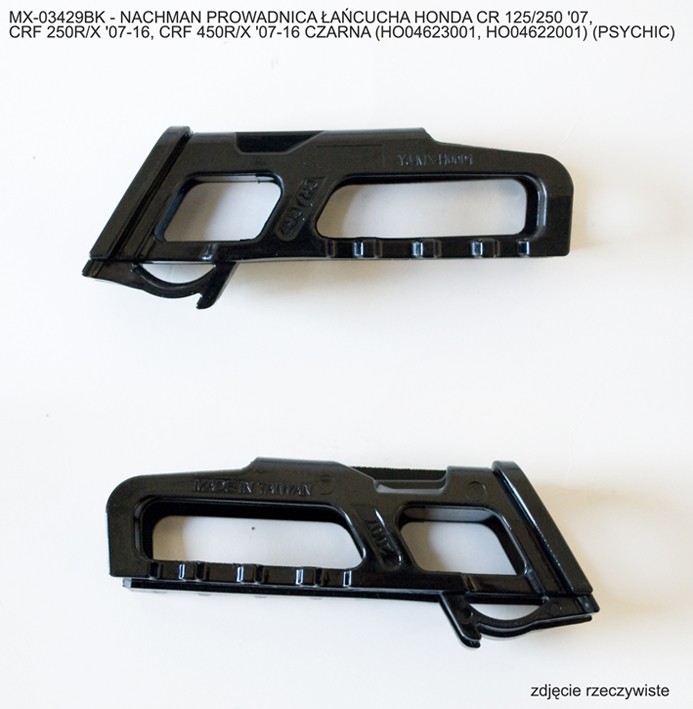 PSYCHIC PROWADNICA ŁAŃCUCHA HONDA CR 125/250 '07, CRF 250R/X '07-16, CRF 450R/X '07-16 CZARNA (HO04623001, HO04622001) (1)