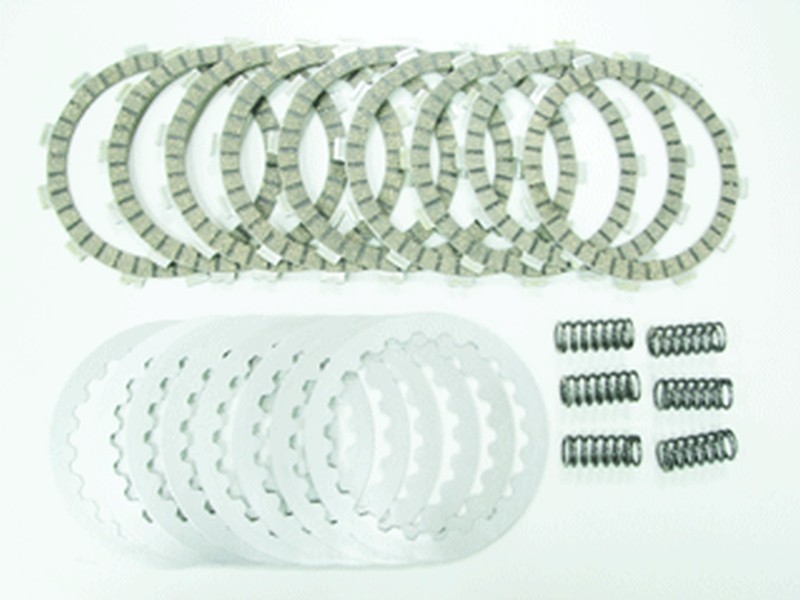 PSYCHIC TARCZE, PRZEKŁADKI I SPRĘŻYNY SPRZĘGŁOWE (KOMPLET) KTM EXC 250 94-12, SX 250 94-11, EXC 300 94-12, SX/EXC 360-380 96-02 (EBS5595) (EBS080) (1)