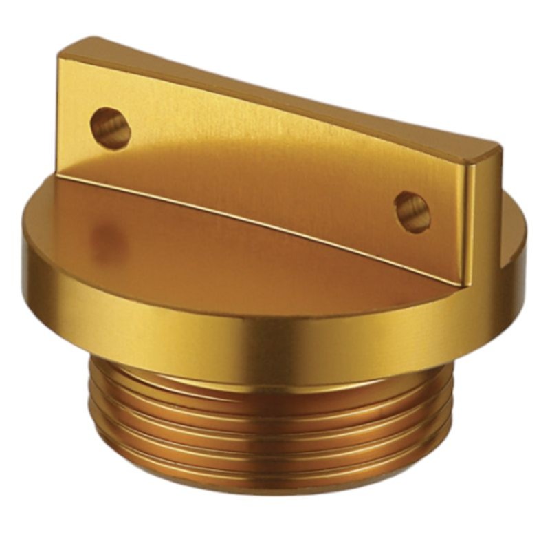 ACCEL KOREK WLEWU OLEJU YAMAHA YZ/YZF/WRF/YFZ '99-'16, HONDA CR 125/250 '87-'04, KOLOR ZŁOTY (GWINT M20X2,5) (1)