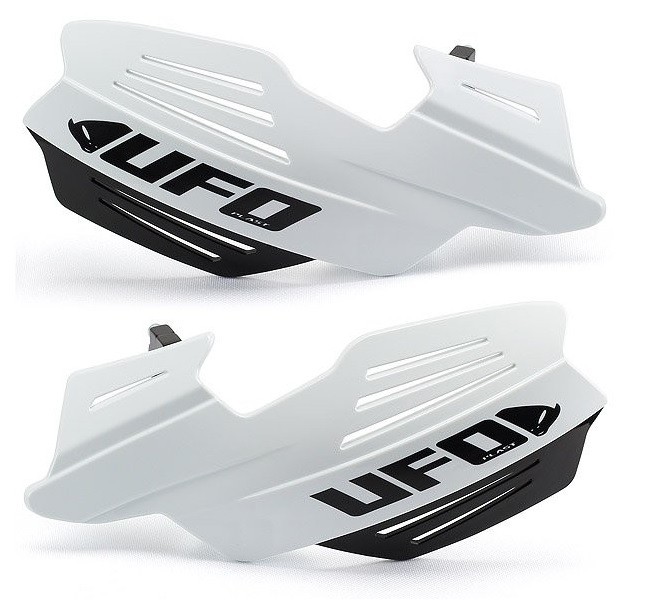 UFO OSŁONY RĄK (HANDBARY) VULCAN KOLOR BIAŁY/CZARNY (Z MOCOWANIAMI)