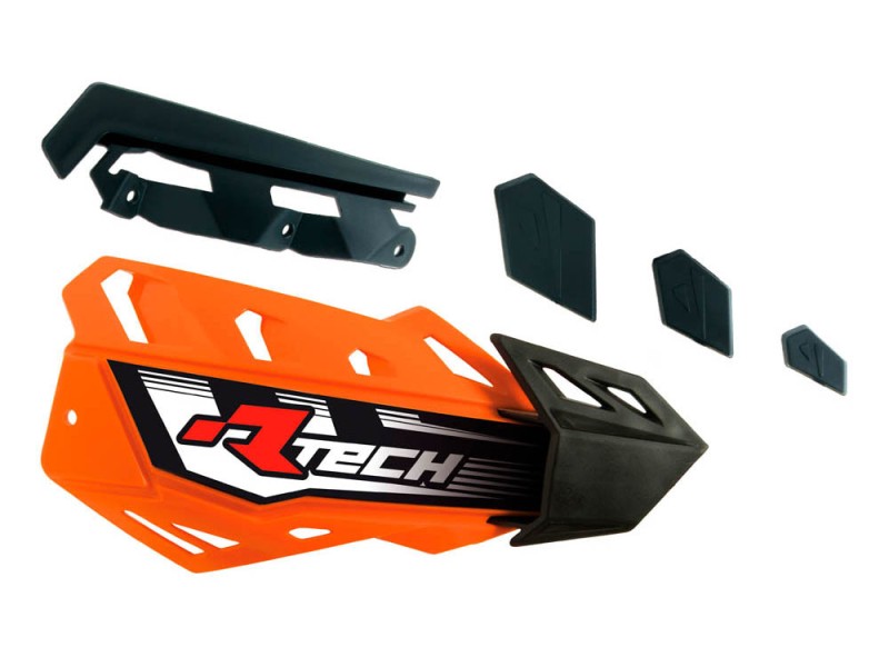 RACETECH (RTECH) PLASTIKI ZAMIENNE DO OSŁON RĄK (HANDBARÓW) FLX / ALU / ATV KOLOR POMARAŃCZOWY