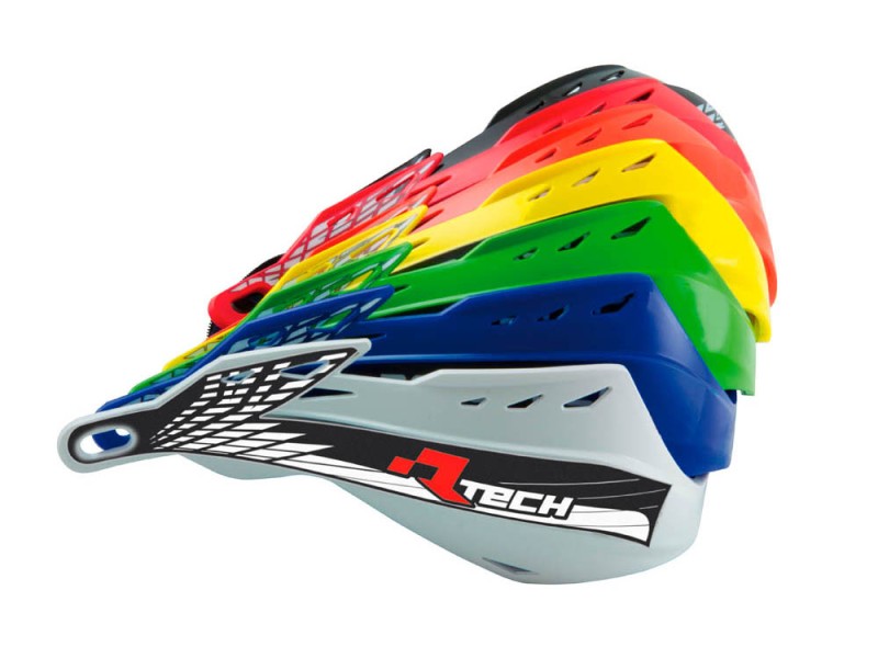 RACETECH (RTECH) PLASTIKI ZAMIENNE DO OSŁON RĄK (HANDBARÓW) GLADIATOR EASY / ALU KOLOR BIAŁY (1)