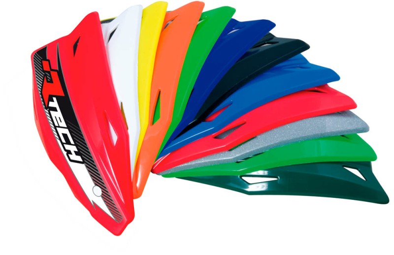 RACETECH (RTECH) PLASTIKI ZAMIENNE DO OSŁON RĄK (HANDBARÓW) VERTIGO / ALU / ATV KOLOR BIAŁY (1)