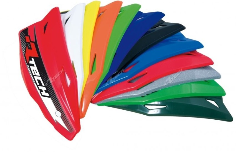 RACETECH (RTECH) PLASTIKI ZAMIENNE DO OSŁON RĄK (HANDBARÓW) VERTIGO / ALU / ATV KOLOR ŻÓŁTY NEON